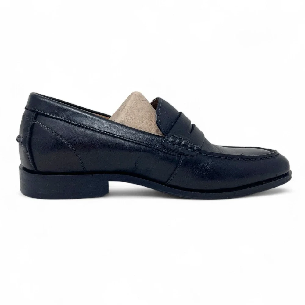 Vionic Men Snyder Penny Loafer 8M Black Leather Dress Shoe Classic Office Career